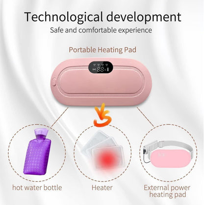Portable Cordless Heating Pad for Menstrual Cramp Relief